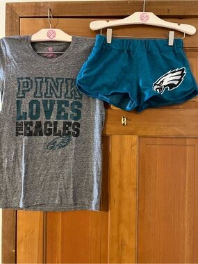 PINK X NFL Eagles shorts set